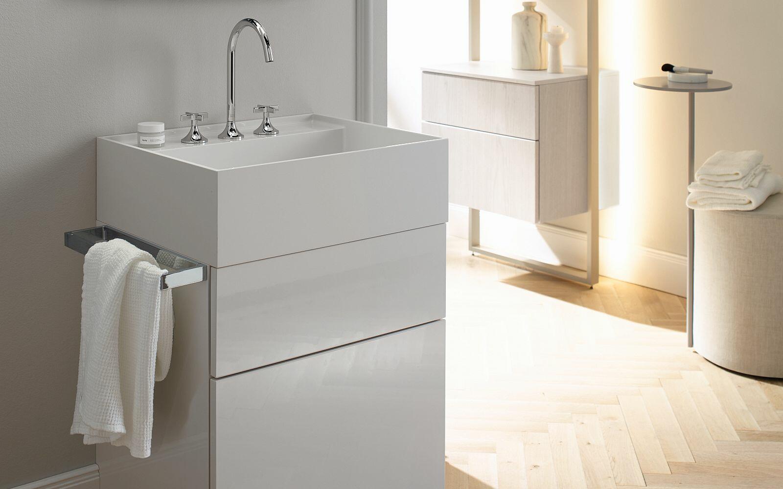 Rechteckiger Waschtisch rc40 von burgbad