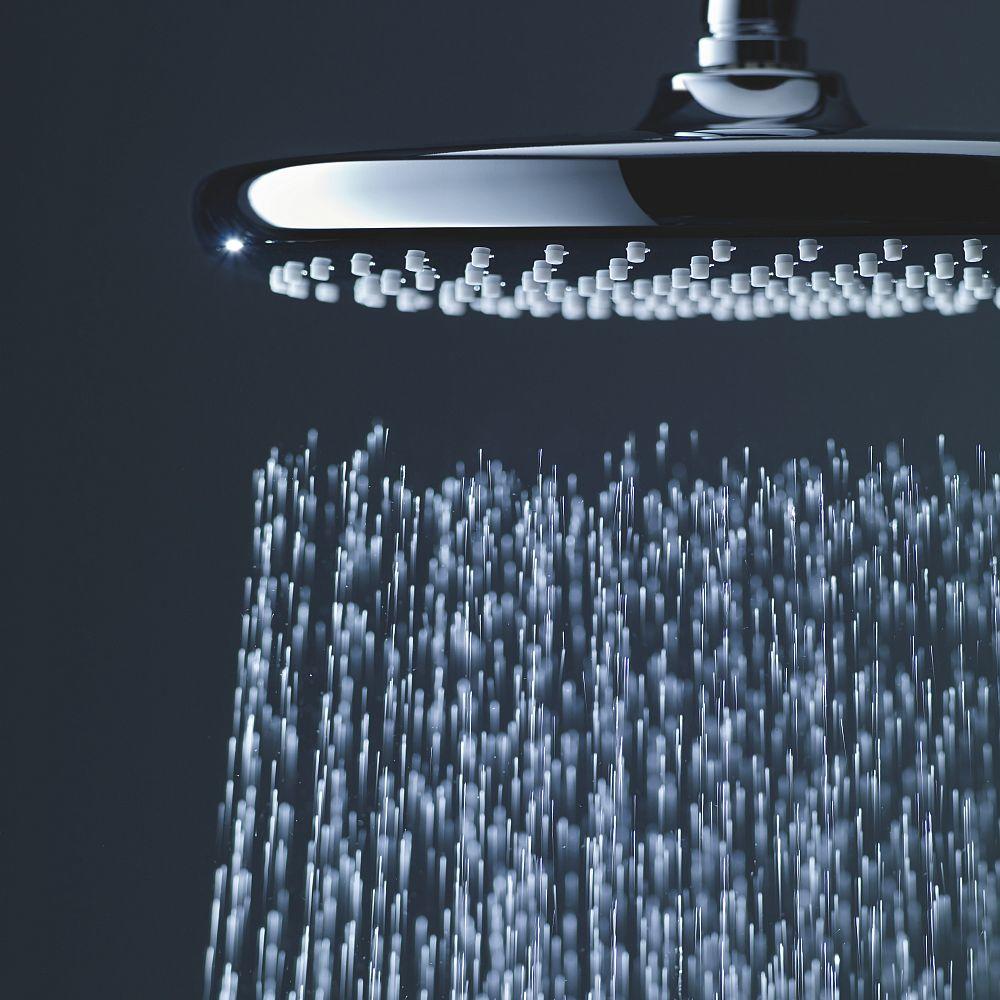 Runder Duschkopf Tempesta 250 mit Regenfunktion